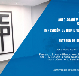 José María García y Fernando Buesa (a título póstumo) serán los becarios de honor del curso 2021-22